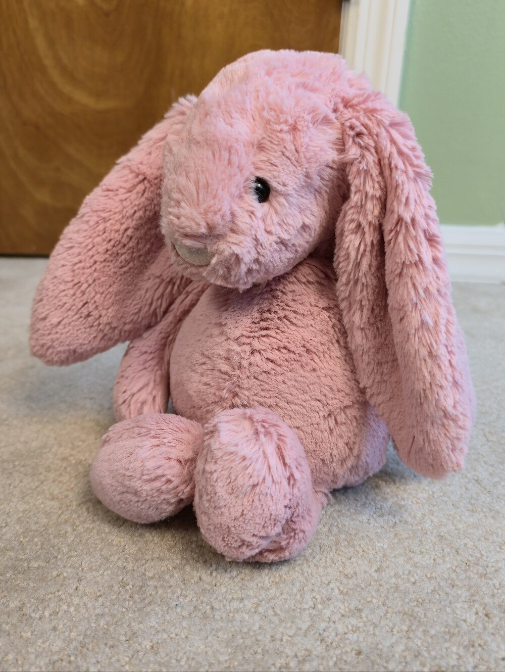 JELLYCAT bashful tulip pink bunny 12 inches Toy Stuffed Animal Plush - Picture 3 of 9
